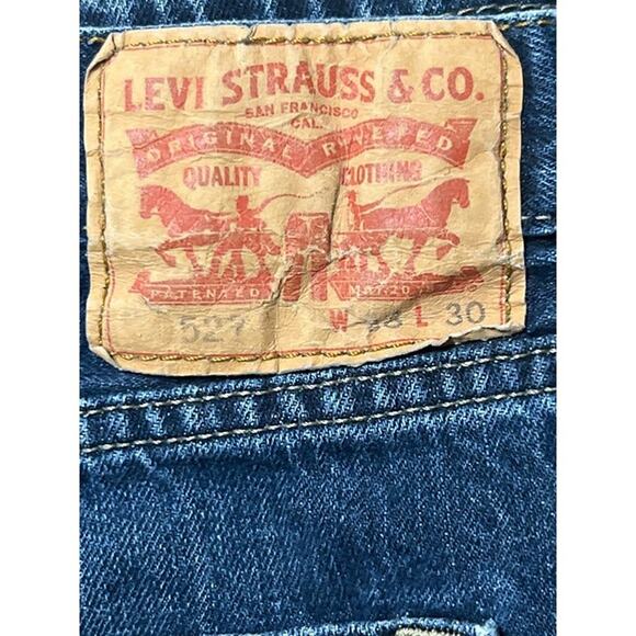Levi Strauss Men's 527 Slim Boot Cut Blue Jeans Size 38 x 30 - Picture 2 of 4